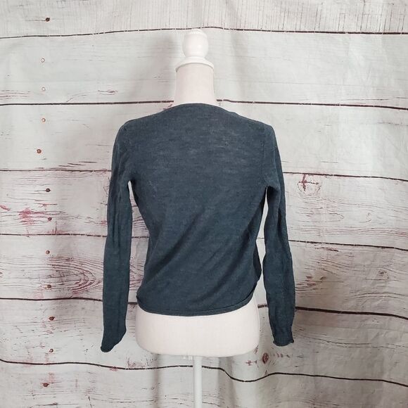 Eileen Fisher Draped Front Alpaca Blend Sweater - Picture 2 of 5